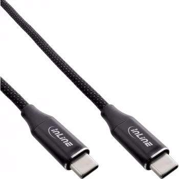 InLine magneettinen USB-C-kaapeli, USB-C uros/uros, 100 W, musta, 1 m