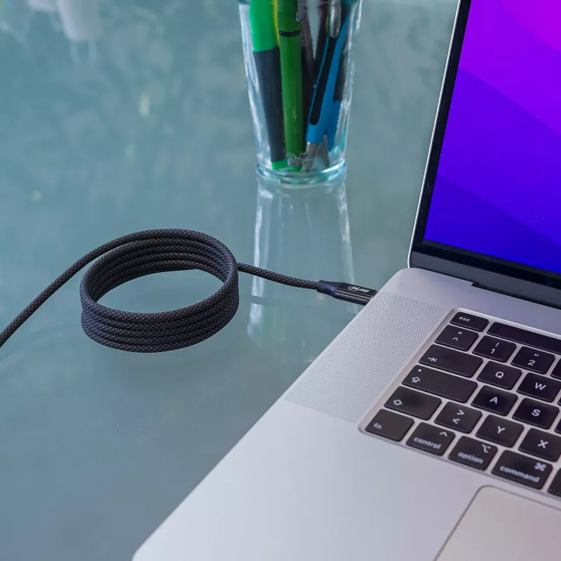 InLine magneettinen USB-C-kaapeli, USB-C uros/uros, 100 W, musta, 1 m