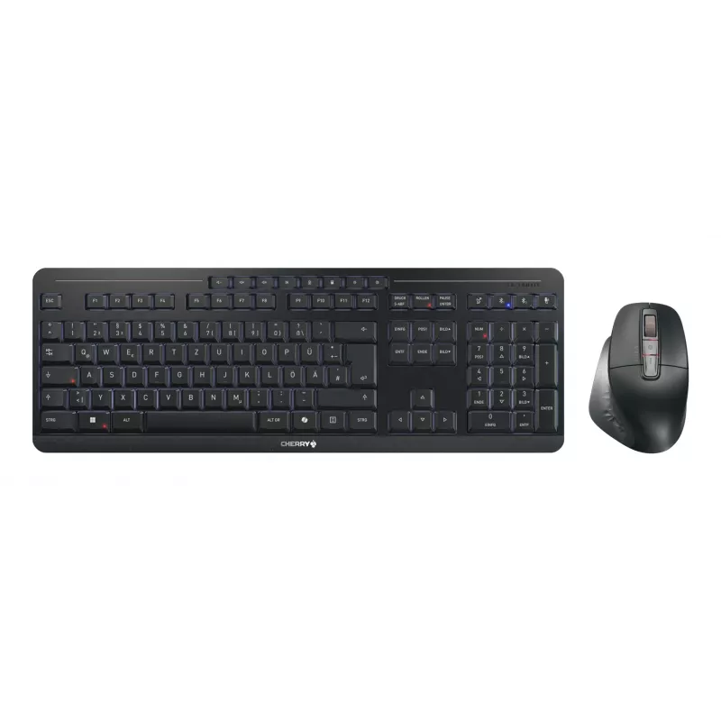 CHERRY Stream desktop ultimate näppäimistö ja hiiri sisältäen Home/Office USB + RF Wireless + Bluetooth QWERTZ saksa musta