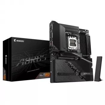 Emolevy GIGABYTE B850 AORUS STEALTH — ATX, Socket AM5, AMD B850, DDR5 jopa 8200 MHz (OC), 14+2+2 VRM, 2xPCIe5.0, 2xPCIe4.0 M.2, Wi‑Fi 7, 5GbE