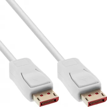DisplayPort-kaapeli InLine 17201W, DisplayPort–DisplayPort, 1 m, valkoinen