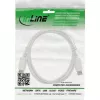 DisplayPort-kaapeli InLine 17255W, 0,5 m, DisplayPort–DisplayPort, valkoinen
