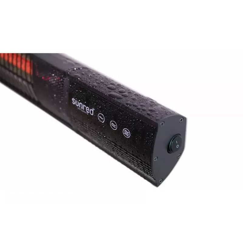 Infrapunalämmitin SUNRED RD-DARK-20, 2000 W, seinäasennettava, IP55, musta