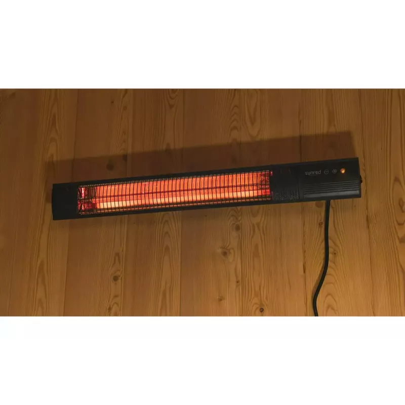 Infrapunalämmitin SUNRED RD-DARK-20, 2000 W, seinäasennettava, IP55, musta