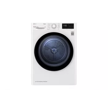 LG RH80V3AV6N -lämpöpumppukuivausrumpu vapaasti seisova edestä täytettävä 8 kg valkoinen