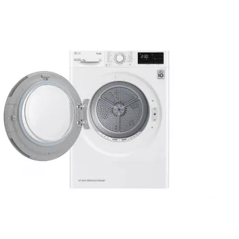 LG RH80V3AV6N -lämpöpumppukuivausrumpu vapaasti seisova edestä täytettävä 8 kg valkoinen