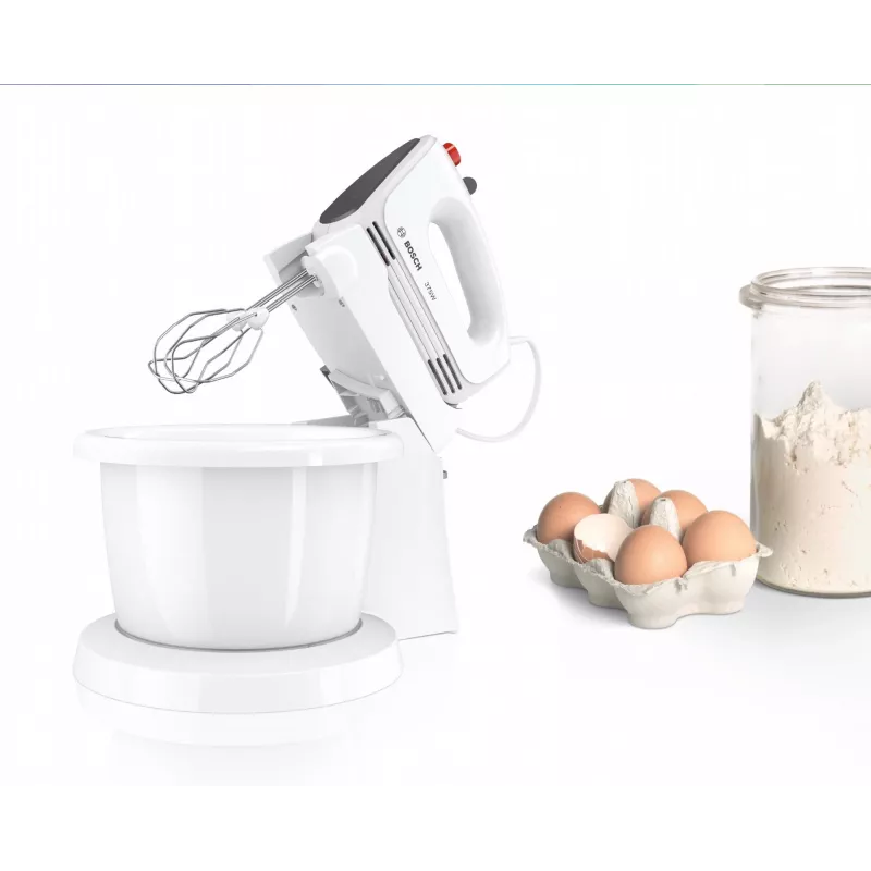 Bosch MFQ2600G käsivatkain jalustalla ja kulholla 375 W valkoinen