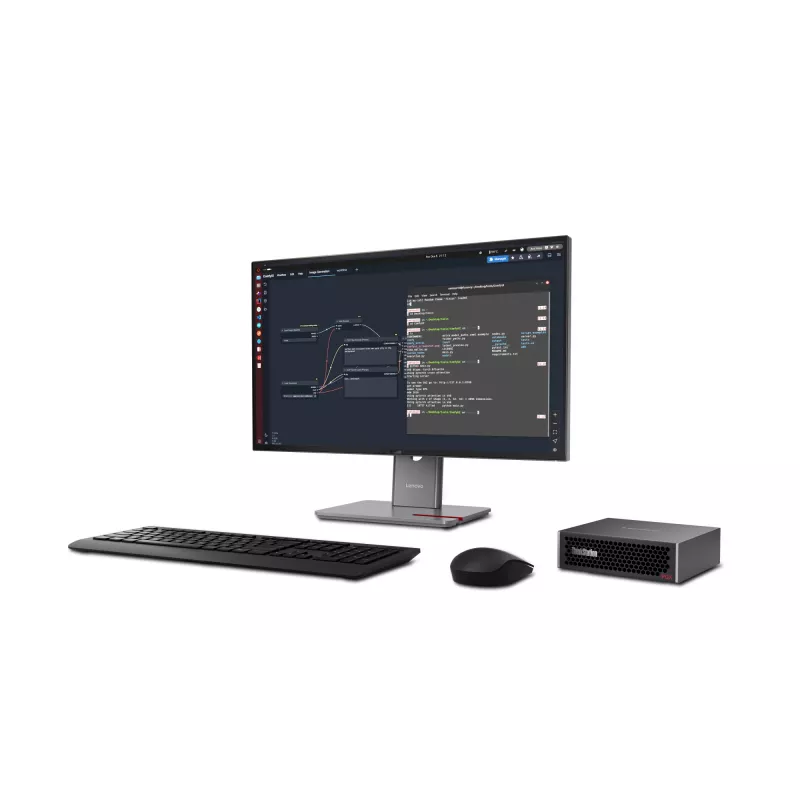 Lenovo ThinkStation PGX GB10 128 GB LPDDR5x-SDRAM 4 TB SSD DGX OS Mini Tower Mini-PC musta