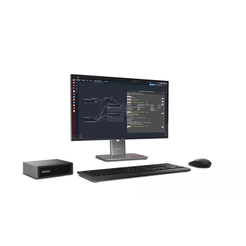 Lenovo ThinkStation PGX GB10 128 GB LPDDR5x-SDRAM 4 TB SSD DGX OS Mini Tower Mini-PC musta