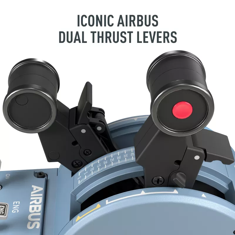 Thrustmaster TCA Quadrant Airbus Edition musta, sininen Flight Sim PC