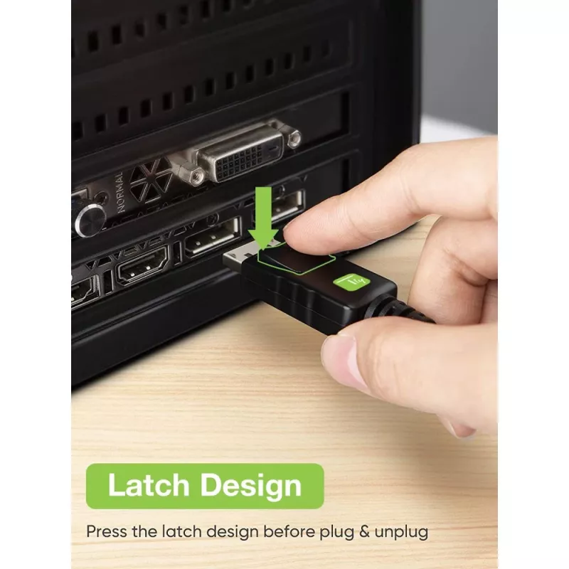 Techly näyttö DisplayPort-VGA-kaapeli 1,8 m ICOC DSP-V-018