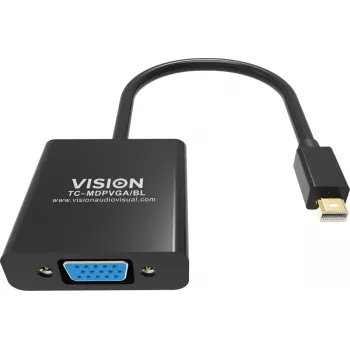 Videokaapeliadapteri Mini DisplayPort VGA Vision TC-MDPVGA/BL
