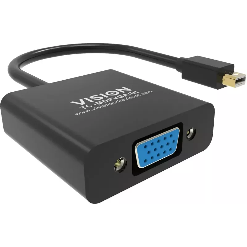 Videokaapeliadapteri Mini DisplayPort VGA Vision TC-MDPVGA/BL