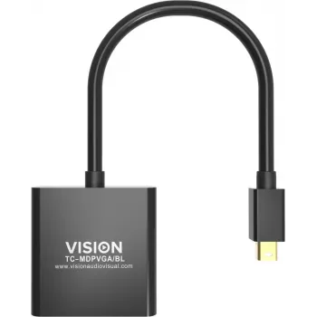 Videokaapeliadapteri Mini DisplayPort VGA Vision TC-MDPVGA/BL