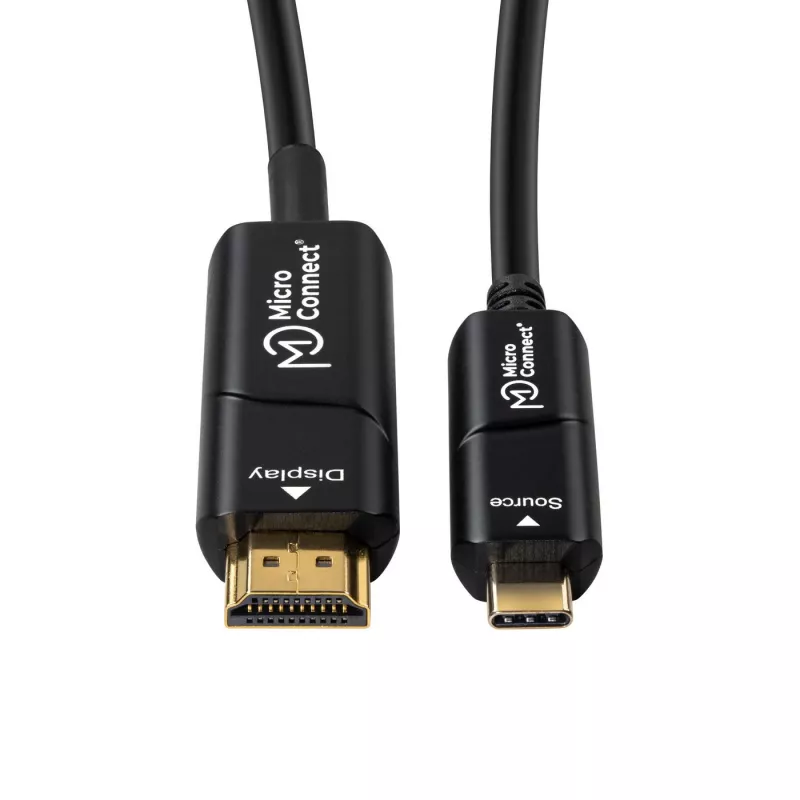 Microconnect USB3.1CHDMI10OP videokaapeli-adapteri 10 m USB Type-C HDMI musta