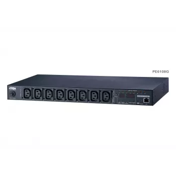 ATEN 1U 10A 8 pistorasiaa kytketty mittarillinen PDU + ilmainen Eco PDU Manager -ohjelmisto