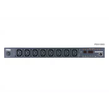 ATEN 1U 10A 8 pistorasiaa kytketty mittarillinen PDU + ilmainen Eco PDU Manager -ohjelmisto