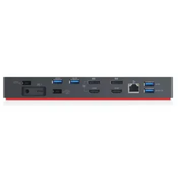 Lenovo 40AN0135DK kannettavan telakointiasema/porttireplikaattori johdollinen Thunderbolt 3 musta