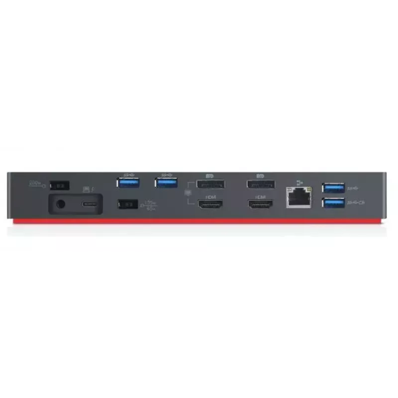 Lenovo 40AN0135SA kannettavan telakointiasema/porttireplikaattori johdollinen Thunderbolt 3 musta