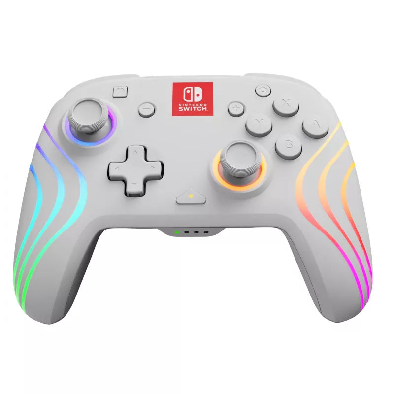 PDP Afterglow Wave White USB-peliohjain analoginen / digitaalinen Nintendo Switch, Nintendo Switch Lite, Nintendo Switch OLED