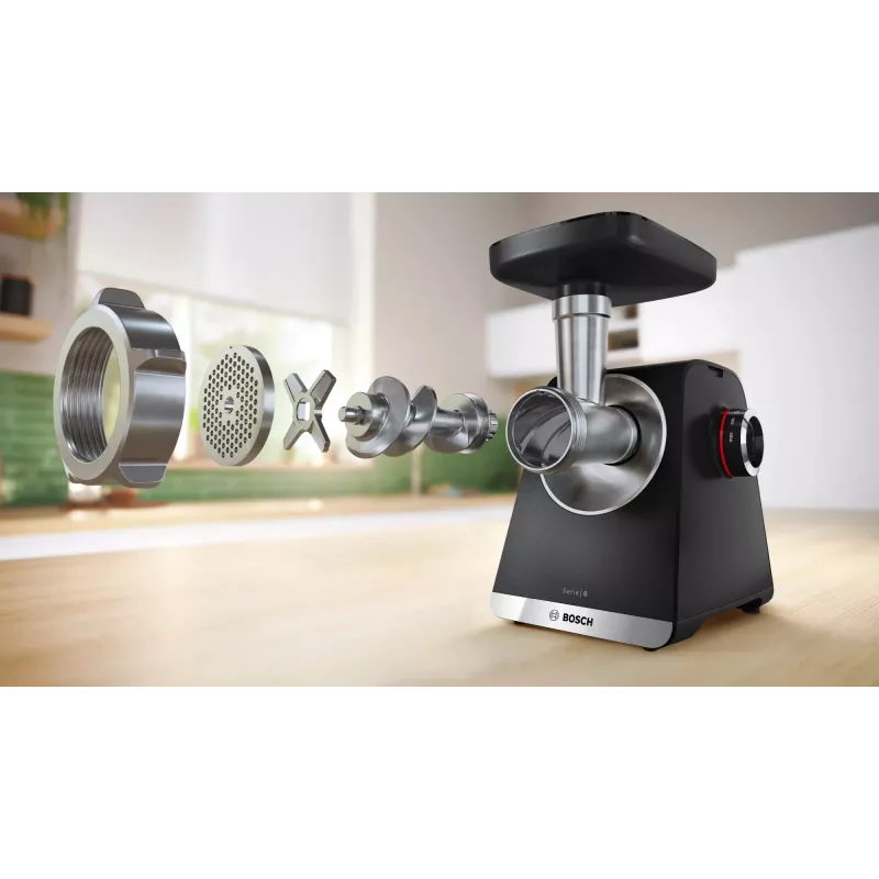 Bosch Serie 6 lihamylly 2100 W musta, hopea