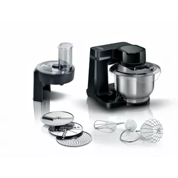 Bosch Serie 2 MUMS2EB01 yleiskone 700 W 3,8 L musta, ruostumaton teräs