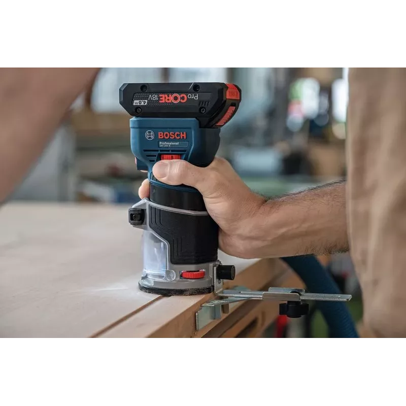 Bosch GKF 18V-8 akkureunajyrsin — 18 V, 8 mm istukka