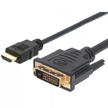 Techly videokaapeli HDMI–DVI-D M/M 3m ICOC HDMI-D-030, 3 m, HDMI, DVI-D, uros, uros, kulta