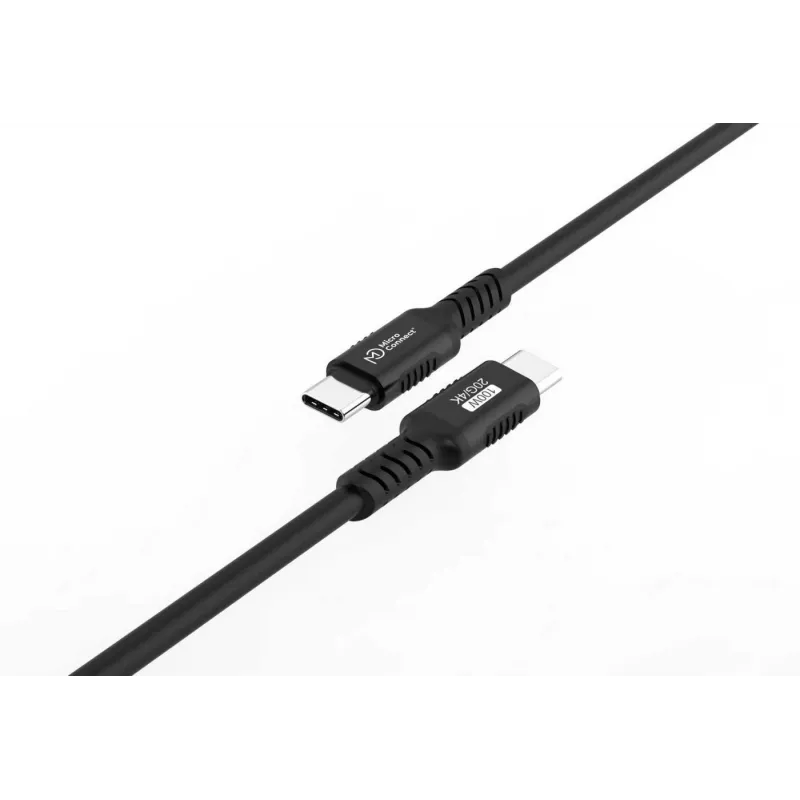 MicroConnect USB-C-USB-C-premium-kaapeli, USB4 20 Gbps, 4 m (MC-USB4-CC20LQ-4)
