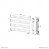Neomounts AFL55-975BL VESA-laajennussarja 86-115 inch - max. 160 kg