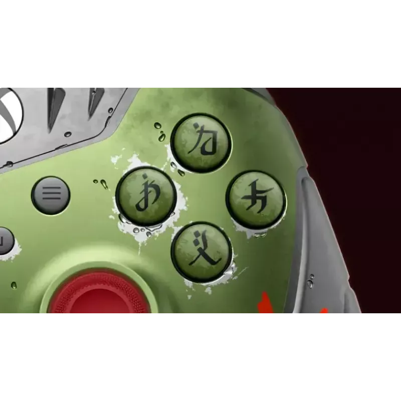 Langaton peliohjain Microsoft Xbox Wireless Controller DOOM: The Dark Ages Limited Edition, Bluetooth/USB, monivärinen, AA-paristo, USB-C