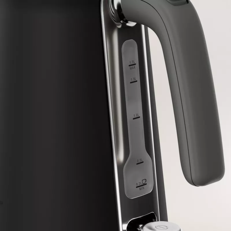 Vedenkeitin Tefal KI6668E0 — 1,7 l, 2400 W, ruostumaton teräskotelo, musta