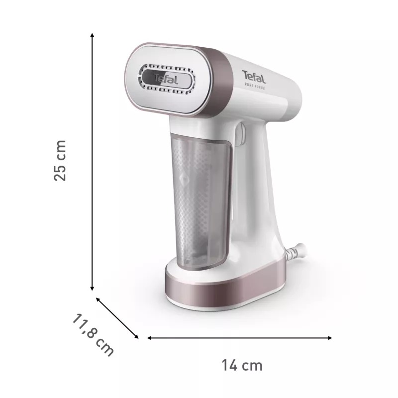 Tefal Pure Force DT8765E0 höyryharja käsihöyryharja 0,18 l 1800 W musta, kanelinvärinen