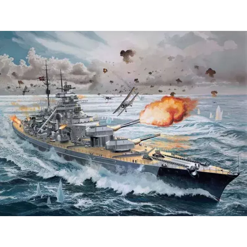 Sotalaivamalli Revell Bismarck rakennussarja 1:350