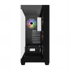 FSP M340-BA kotelo Midi Tower mITX, mATX, ATX musta ARGB, Midi Tower, PC, musta, ATX, micro ATX, Mini-ITX, Glass, SPCC, 17 cm