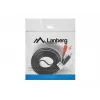 Audiokaapeli Lanberg CA-MJRC-10CC-0020-BK 3,5 mm RCA 2 m musta punainen valkoinen