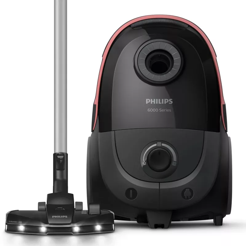 Pölynimuri Philips XD6142/12 — 900 W, 4 l pölypussi, HEPA-suodatin, musta