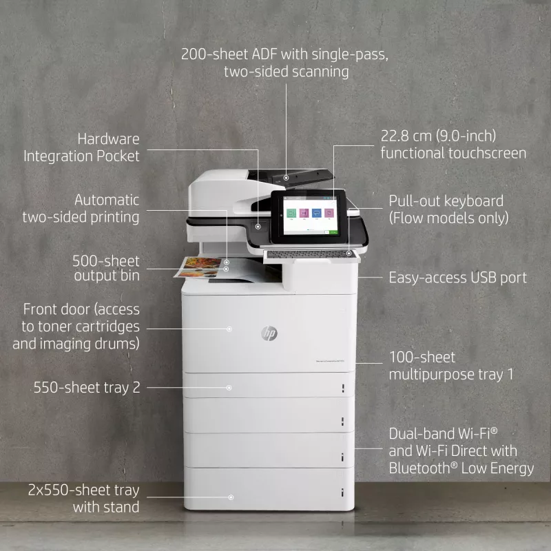 Monitoimilaite HP Color LaserJet Enterprise Flow MFP M776z lasertulostus väri