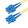 StarTech.com 30m SC - SC (UPC) OS2 yksimuotokuitu duplex kuituoptinen kaapeli, 9/125µm, 40G/100G Zipcord, taivutusherkkä, alhainen vaimennus – LSZH kuitu-patch-kaapeli