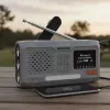 Marmitek RESQ 100 kannettava kampiradio — DAB/DAB+/FM, 3 W, LCD, USB-C, 3,5 mm liitäntä, vaaleanharmaa