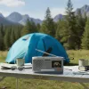 Marmitek RESQ 100 kannettava kampiradio — DAB/DAB+/FM, 3 W, LCD, USB-C, 3,5 mm liitäntä, vaaleanharmaa