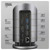 AXAGON HMC-WL9 USB-C 9-in-1-telakkakeskitin 10 Gbit/s, 100W PD, 8K HDMI, Ethernet, langaton lataus
