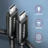 USB-C-USB-C-kaapeli AXAGON BUCM4X-CM05AB — USB4 Gen 3x2, 40 Gbit/s, 240 W, 0,5 m, musta