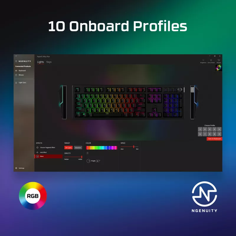 HyperX Alloy Rise - pelinäppäimistöt