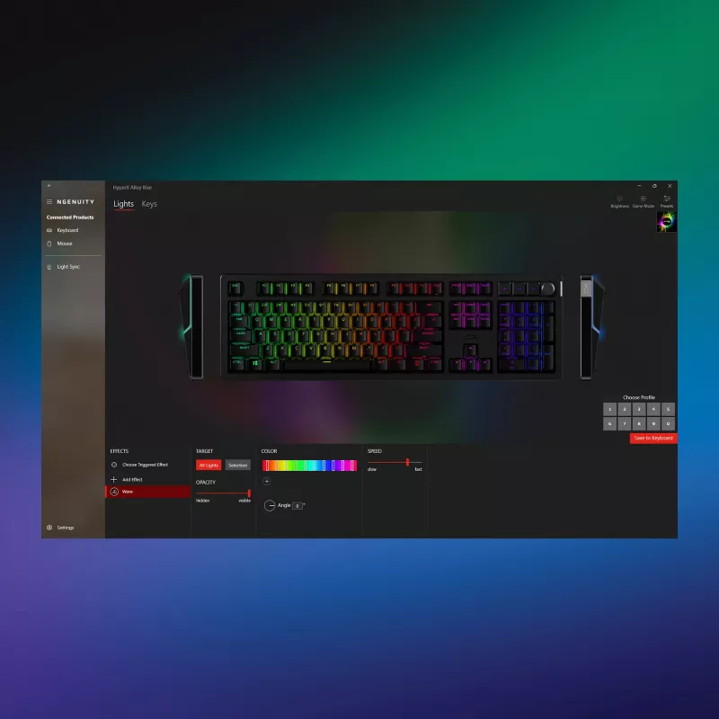 HyperX Alloy Rise - pelinäppäimistöt