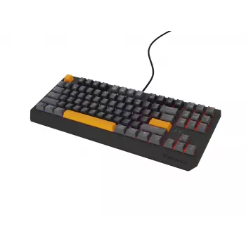 GENESIS Thor 230 TKL näppäimistö Gaming USB + RF Wireless + Bluetooth QWERTY musta, harmaa, oranssi