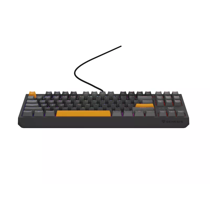 GENESIS Thor 230 TKL näppäimistö Gaming USB + RF Wireless + Bluetooth QWERTY musta, harmaa, oranssi