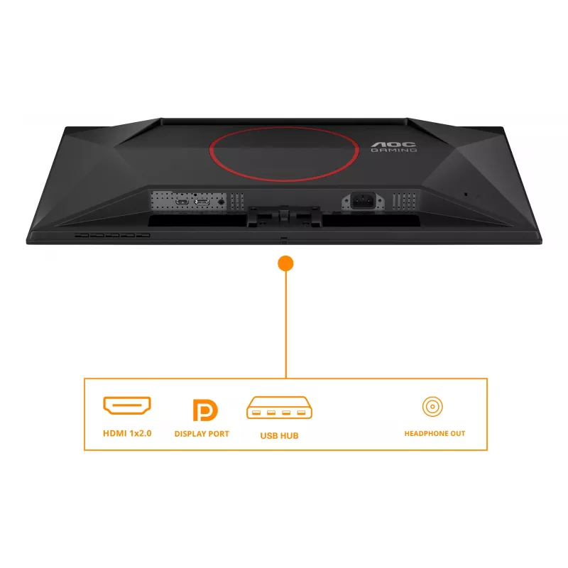 AOC G4 Q27G41ZDF tietokonemonitori 67,3 cm (26,5 inch) 2560 x 1440 pikseliä Quad HD QD-OLED musta, punainen