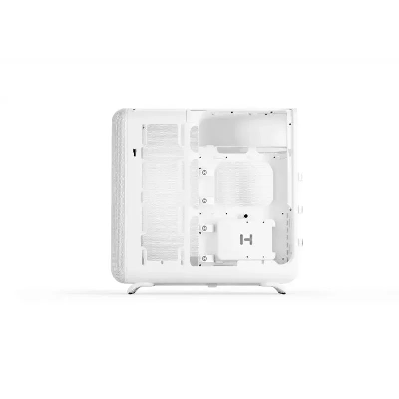 Mid-Tower-tietokonekotelo HYTE X50 AIR Snow White – kompakti ilmankulkukotelo