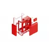 Mid-Tower-tietokonekotelo HYTE X50 (Cherry) — HYTE X50 MID-TOWER-KOTELO CHERRY